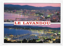 LE LAVANDOU LA NUIT - CPM GF VOYAGEE - Le Lavandou