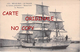 ☺♦♦ BAGNE  BAGNARD - RARE < BATEAU ECOLE COLONIE PÉNITENTIAIRE à BELLE ISLE < LE PALAIS - N° 2333 LAURENT Port Louis - Bagne & Bagnards