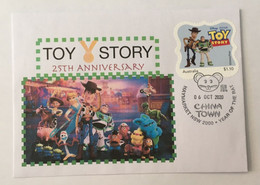 (1 A 32) - Australia - Toy Story 25th Anniversary - 1 FDI - 6 October 2020  Cover - Used Stamps