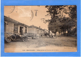 17 CHARENTE MARITIME - MONTENDRE Hôtel Arrivé Et L'avenue De La Gare (voir Description) - Montendre