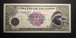 New Zealand 1999: Chatham Islands 3 Dollars UNC - Neuseeland