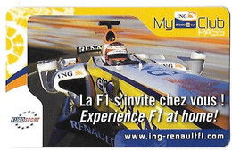 Télécarte Jeu Jeux - MY CLUB PASS - La F1 S'invite Chez Vous  - ING Renault - Pub EUROSPORT - - Juegos