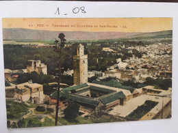 Cpa écrite En 1926, Maroc, Fez, Panorama Du Quartier De Bab Guissa, éd LL N°13 - Fez (Fès)
