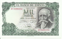 ESPAÑA, BILLETE  DE   1000  PESETAS, EMISION  17/9/1971,  SC - 1000 Pesetas