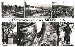 CPA - Carte Postale - Germany-Siegen Reisegrüsse Aus Siegen Multi Vues 1955 VM37420 - Siegen