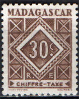 MADAGASCAR - 1947 - CIFRA - SENZA GOMMA - Postage Due