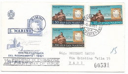 FDC MOSTRA FIL.RISORGIMENTO - 5.9.1861 - BOLLO DI ARRIVO. - Cartas