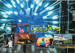 Belg. 2021 - COB N° BL299 ** - Les DJ Belges  (Deejays) - Timbres 5008 à 5012 - Neufs