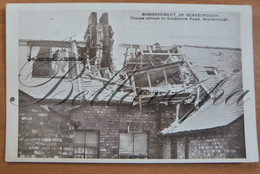 Scarborough, Bombardment, House Struck In Gladstone Road Guerre - Scarborough