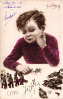 Illustrateur - Abert Beerts - Militaria - Com Joffre - Enfant Jouant Avec De Petits Soldats - Beerts, Albert
