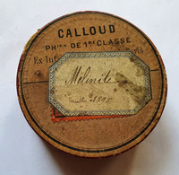 Boîte Carton (vide Sauf Traces) De Mélinite 1895 Calloud Pharmacien - Autres