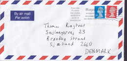 Great Britain Slogan 'Support Youth Mental Health Action For Children' ROMFORD 2018 Cover Brief BRØNDBY STRAND Denmark - Lettres & Documents
