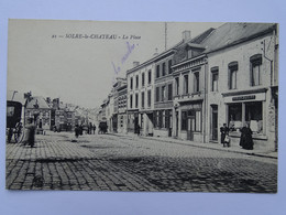 CPA  (59) Nord - SOLRE Le CHATEAU - La Mairie Et La Place - Solre Le Chateau