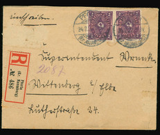 Reco Briefhülle Beleg 1922 Pforta Kreis Naumburg MeF Mi Nr. 171, Nach Wittenberg Elbe - Brieven En Documenten