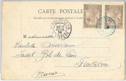 44937  -- MADAGASCAR -  POSTAL HISTORY: POSTCARD To FRANCE 1906 - DIEGO SUAREZ - Lettres & Documents