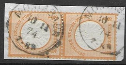 Montabaur Pair Fragment Stamps 30 Euros Plus Good Cancel - Gebraucht