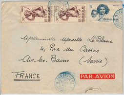 44955  -- French Colonies: MADAGASCAR -  POSTAL HISTORY - COVER To FRANCE 1948 - Brieven En Documenten