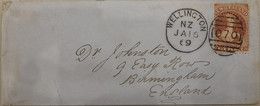 New Zealand 1869 QV 6d Chalon Issue Printed By J. Richardson In Auckland On COVER With Nice POSTMARKS Cover As Per Scan - Brieven En Documenten
