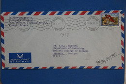 AA8 GRECE BELLE LETTRE 1959 AEROPHILATELIE  ATHENES POUR AUGUSTA USA+ AFFRANCH. PLAISANT - Covers & Documents