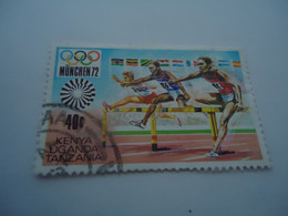 KENYA  UGANDA TANGANYIKA  USED STAMPS OLYMPIC GAMES MUNICH 1972 - Kenya (1963-...)