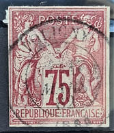 COLONIES FRANCAISES 1877-79 - Canceled - YT 28 - 75c - Sage