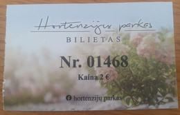 Lithuania Hydrangea Park Ticket 2021 - Tickets D'entrée