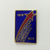 YUGOSLAVIA COMMUNIST CONFERENCE 1978, ZAGREB (Croatia), Enamel Vintage Pin, Badge - Administrations