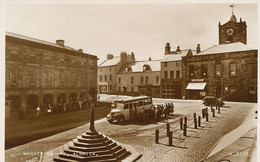 Real Photo  Alnwick Market Square Bus Schilbottle Station Bus Café Coffee House - Other & Unclassified