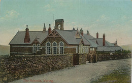 Varteg Torfaen The Schools   Hand Colored Used From St Nicolas Belgium - Contea Sconosciuta