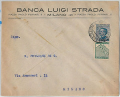 59999 -  ITALY - POSTAL HISTORY - ADVERTISING STAMP On COVER : Reinach OIL 1925 - Stamps For Advertising Covers (BLP)