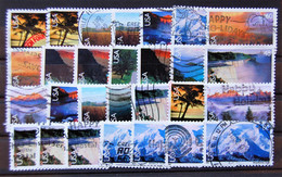 USA US états-unis - Small Batch Of 28 Airmail Landscape Stamps Used - 3a. 1961-… Used