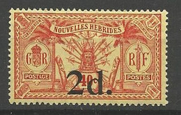 NOUVELLES-HEBRIDES N° 68 NEUF** SANS CHARNIERE   / MNH - Nuevos