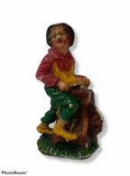 07260 Pastorello Presepe - Statuina In Pasta - Arrotino - H Cm 8 - Christmas Cribs