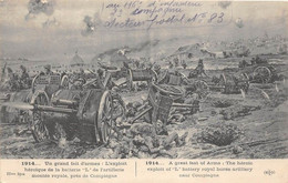 MILITARIA - 1914 Exploit Héroïque De La Batterie "L" De L'Artillerie Montée Royale Près De Compiègne . 2 Scans TBE - Non Classés