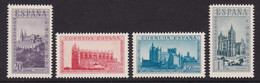 ESPAÑA 1938 - Monumentos Historicos Sellos Procedentes De La Hoja Bloque Con Fijasellos Edifil Nº Sh847 -MH- - 1931-50 Unused Stamps