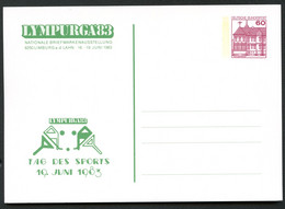 BUND Postkarte PP106 D2/049 RASENHOCKEY Limburg 1983 - Private Postcards - Mint