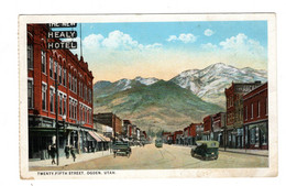 Postcard, Ogden, Utah, Twenty-fifth Street, With Swiss Stamp ! - Ogden
