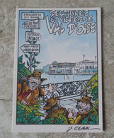 CPM Enghien Les Bains Festicart' 1989 - 1 ère Bourse De Collection Illustrateur Jean Claval Scouts Carricature Humour - Beursen Voor Verzamellars
