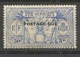 NOUVELLES-HEBRIDES TAXE N° 9 NEUF*   CHARNIERE / MH - Strafport