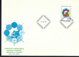 FINLANDE 1972: FDC "EUROPA" - Lettres & Documents