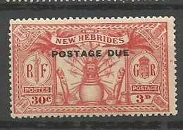 NOUVELLES-HEBRIDES TAXE N° 7 NEUF*   CHARNIERE / MH - Timbres-taxe