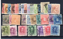 Espagne 1855-1930, Isabelle II, Alphonse XII, Alphonse XIII, Entre 35 Et 282 Ob, Cote 87 € - Usados