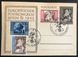Allemagne III Reich 1942 Europäischer Postkongress Wien (1061) - Lettres & Documents