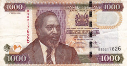 KENYA 1000 Shillings 2006 VF P-51b "free Shipping Via Registered Air Mail" - Kenya