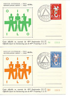 I.L.O -O.I.T. Officielle  Cards. Labour Unions 40 Th Anniversary. Belgium.  # 02811 - Labor Unions