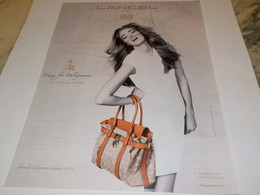 ANCIENNE PUBLICITE  SAC LANCEL 2011 - Andere & Zonder Classificatie