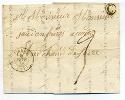 T15 MILLAU + Boite Rurale C Identifiée De Aguessac / Dept 11 De L'Aveyron / 1848 / Ecrite Par Mr Vidal - 1801-1848: Voorlopers XIX