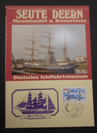 1981 GERMAN SHIPPING MUSEUM INFORMATION CARD FOR THE SEUTE DEERN. ( 02184 ) - Briefe U. Dokumente