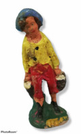 35902 Pastorello Presepe - Statuina In Pasta - Uomo Con Secchi - Weihnachtskrippen