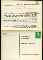DDR PP15 B1/001b Privat-Antwortpostkarte BENACHRICHTIGUNG 1969  NGK 20,00 € - Private Postcards - Mint